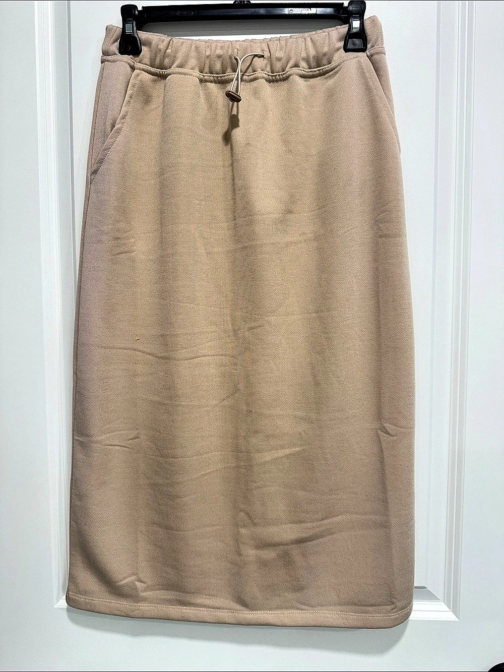 Wishlist Brown Drawstring Midi Skirt Like New